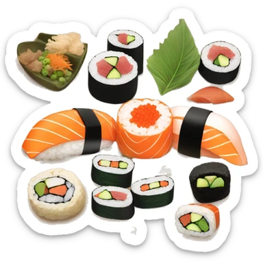 sushi platter sticker