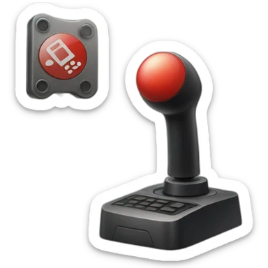 joystick with prohibited sign next to it sticker