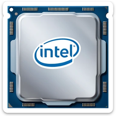 Intel processors emoji print 'GHz Computer 'on processor sticker
