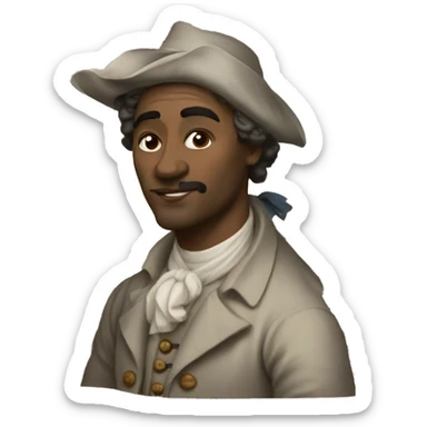 writer 18 century sticker