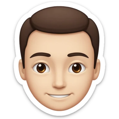 Smirking one eyebrow raised sticker