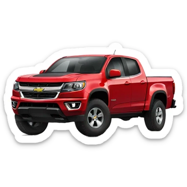 Red Chevy Colorado sticker