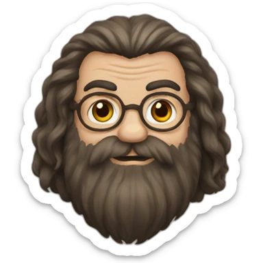 hagrid in harry potter sticker