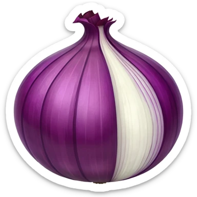 red onion sticker