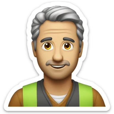 Emoji pintor sticker