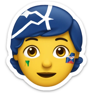 dame un emoji de Enid con una bandera de Brasil  sticker