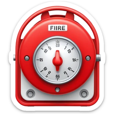 Alarma de bomberos roja sticker