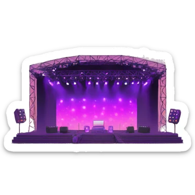 electronic music festival stage sticker