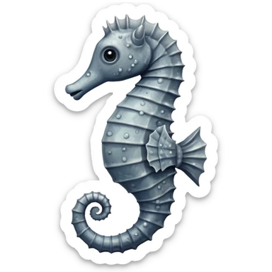 Old seahorse emoji sticker