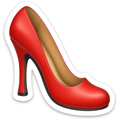 red shoe sticker