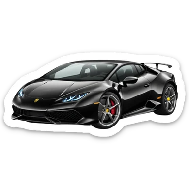 Lamborghini Huracanes, noir sticker