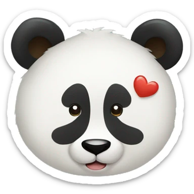 Panda amoureux sticker