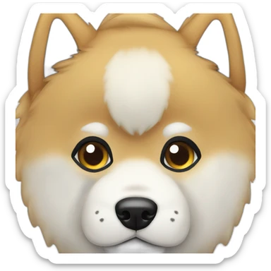 akita inu chad sticker