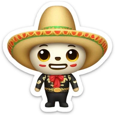sombrero mariachi sticker