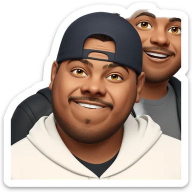 happy boys in stylish outfits sticker