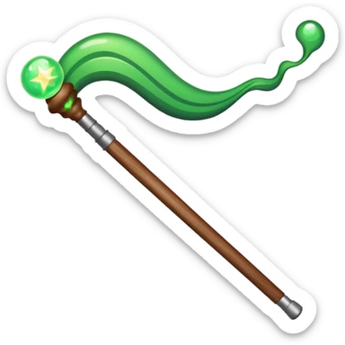 magic wand with green magicwave sticker