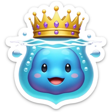 Emblema de sub para Twitch que sea una corona chula para recibirla a los 4 meses sticker