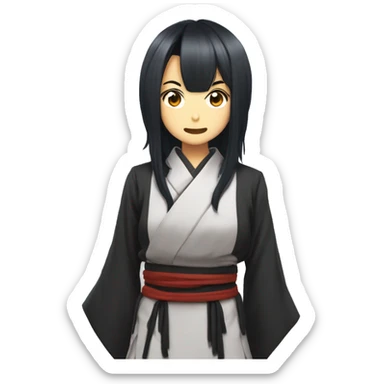 kanae kocho from demon slayers  sticker