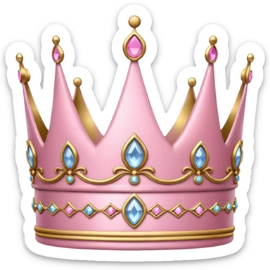Baby pink Princess crown sticker