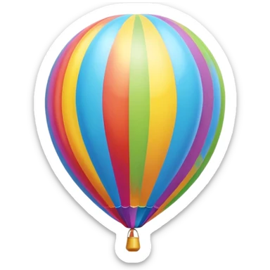 Colorful balloon (balão colorido) sticker