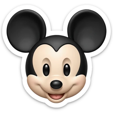 mickey mouse head blanck sticker
