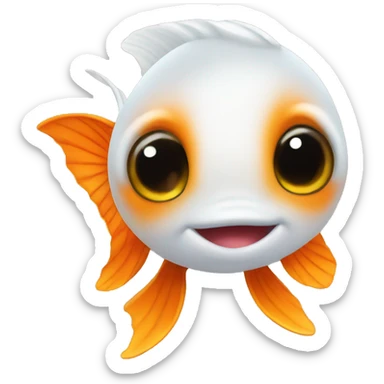 Baby goldfish  sticker