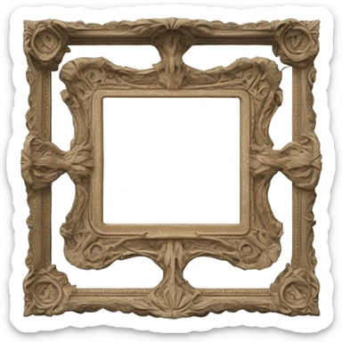old fashioned frame sticker