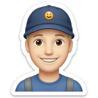 Make me stickers - a guy in a cap sticker