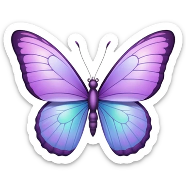 Butterfly color lilac Ike the color of samsung a 55 sticker