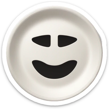 just a typical paper plate with no face or anything else on it sticker