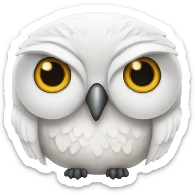 White owl from Harry Potter  sticker