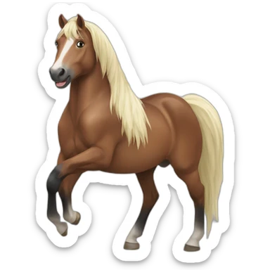 Horse wild sticker