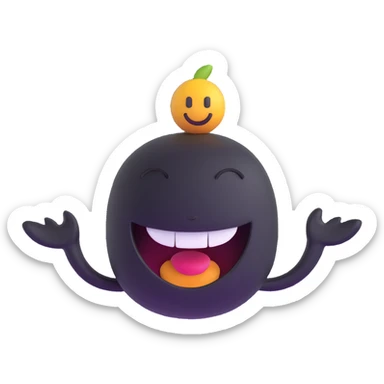 cheerful expression sticker