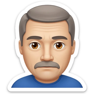 big russian man thick jawed sticker