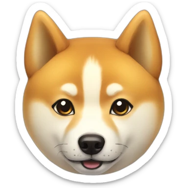 emoji shiba unu sticker