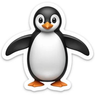 Penguin Flipper sticker