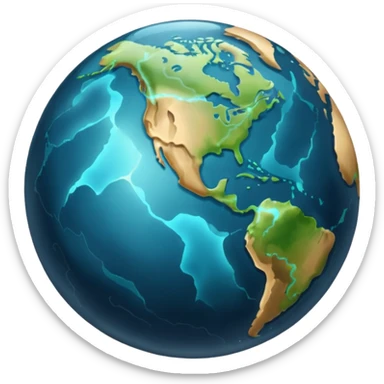 earth magic ball sticker