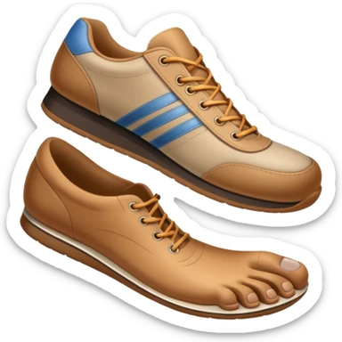 a shoe with a foot inside, stepping and showing a clear shoe print below. and leg with motion line







 sticker