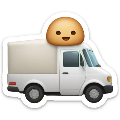 Mochi on the delivery  sticker