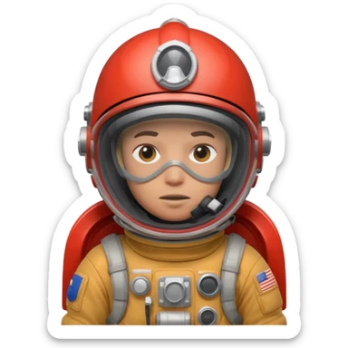 firefighting astronaut sticker