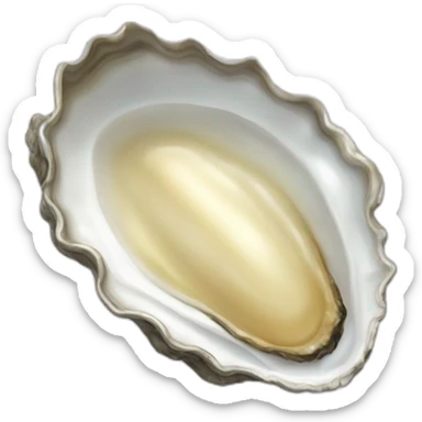 oyster shell empty sticker