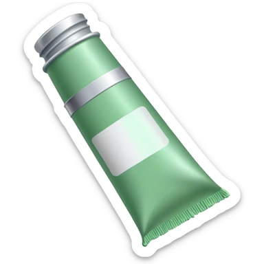 Light green paint tube sticker