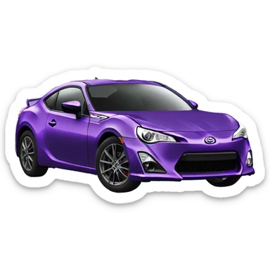 purple toyota gt86 sticker