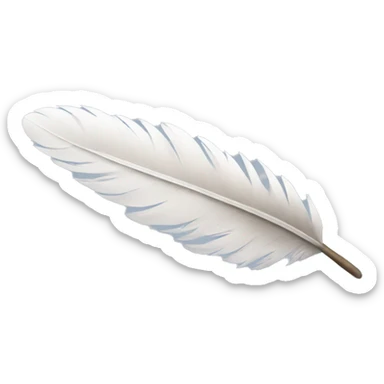 dove feather sticker