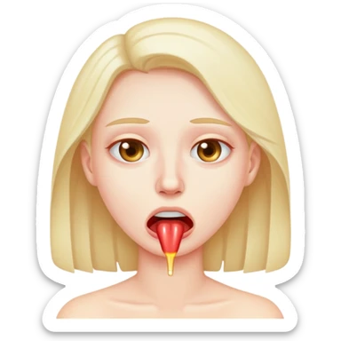 personne qui à la gorge sèche sticker