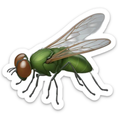 Une mouche qui rigole sticker