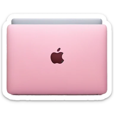 Pink MacBook  sticker
