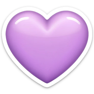 lilac heart sticker