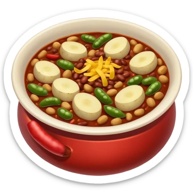  chili, beans and potatoes.  sticker