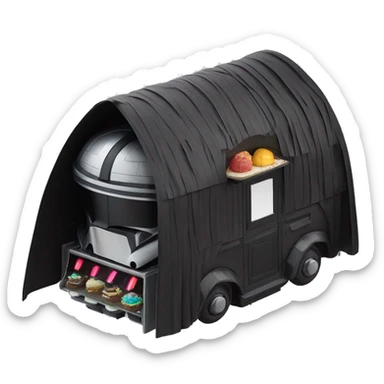 Darth Vader’s dream house/food truck assembled from 2 pieces  sticker